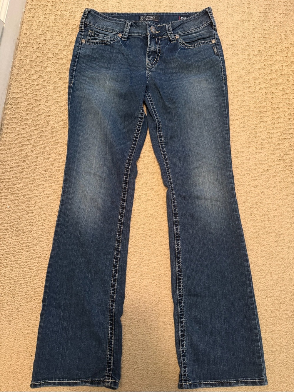 Silver Jeans - Suki - Mid Slim Book - Dark Blue
